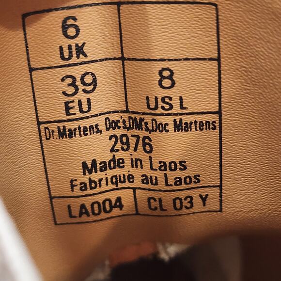 Dr. Martens Women's 2976 Virginia Leather Chelsea Boots Size 8 Ash Taupe - Picture 8 of 8